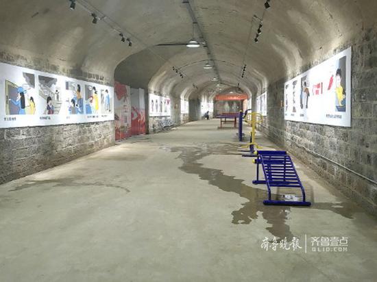 今年新开放的佛慧山纳凉点里设有健身器材,市民不但可以纳凉还能健身。