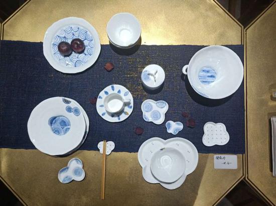 展出的作品。