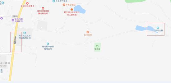 △太平陵、王沙路示意图。