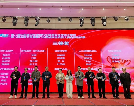 △图中左6为齐鲁医院德州医院选手车欣彤