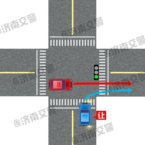 路口文明交通六让之3.2右转礼让同向直行