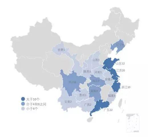 2018年中国百强区(省份排列)