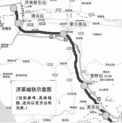 济莱高铁示意图