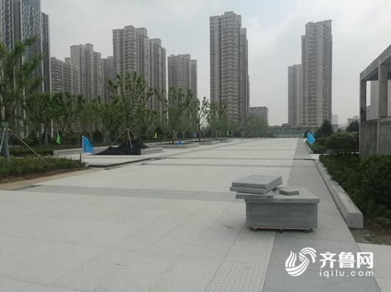 济南火车站北广场站前广场已完成80%