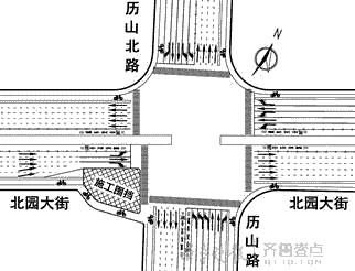 历山北路站施工交通组织方案图