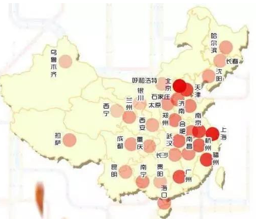 从看完压力图,小编突然有种”向天再借500年的冲动!”才可以在城市里的漫漫买房路上不着急。