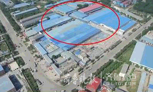 圓圈內的違建三年三上電視問政。(視頻截圖)