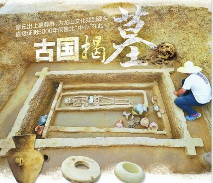 章丘焦家遗址发掘现场 记者郭尧 摄