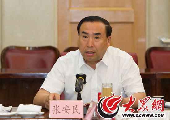 德州團代表、禹城市委書記張安民在分組討論時發言。