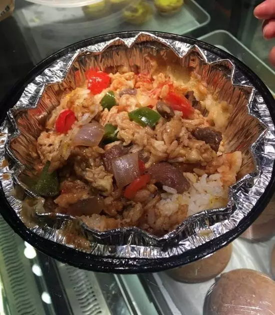 經商家還原后的芝士焗飯的樣子