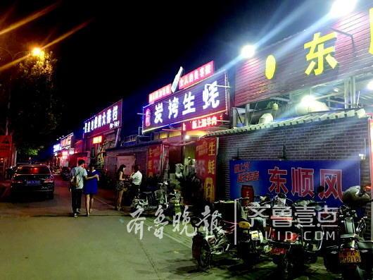 (祝甸路20多家燒烤店屬于違建,22日前搬離拆除。)