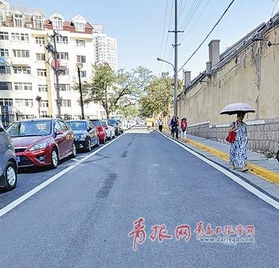 道路交通秩序整治后的鹽城路。劉成龍 攝