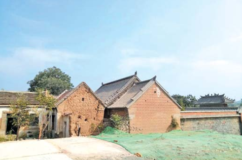 章丘区白泉村将建湿地公园, 古建筑也将被保护利用。齐鲁晚报记者 蒋龙龙 摄