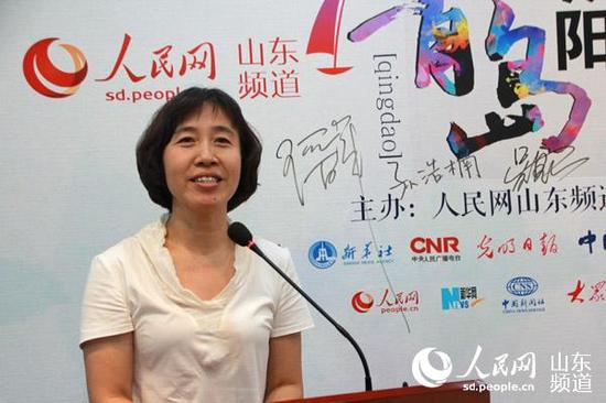 青島市城陽區委常委、宣傳部部長劉青林在啟動儀式上致辭。(攝影 宋翠)