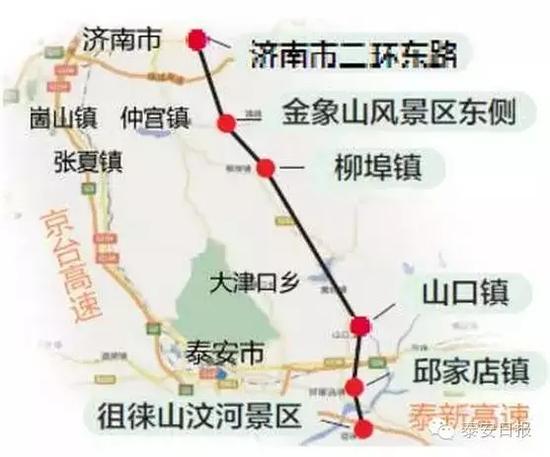 济泰高速公路规划设计图