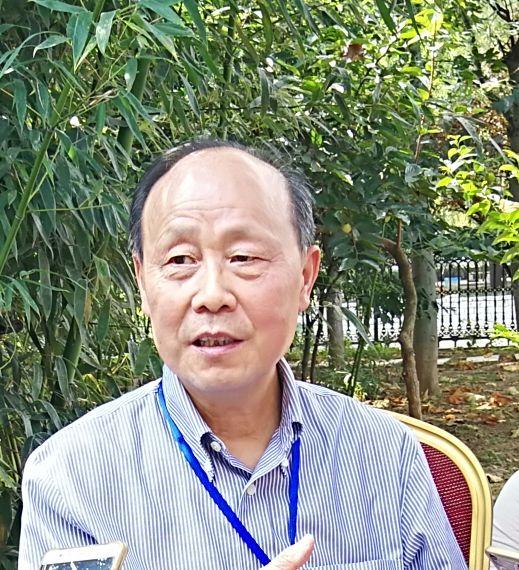 郭齊勇接受記者采訪。