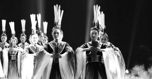 2017年中国 (曲阜) 国际孔子文化节开幕式。 本报记者 李岩松 摄