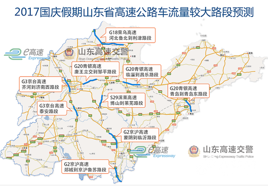 高速公路車流量大易擁堵路段