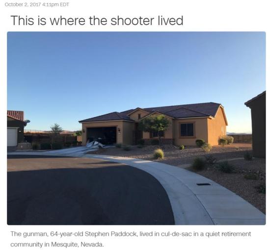 枪手帕多克的住所。图片来自CNN。