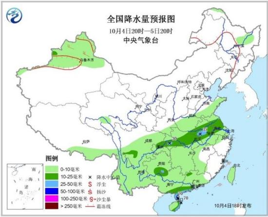 这些地方未来有雨 出行时需做好准备