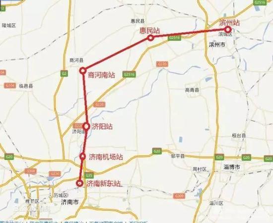 济滨城际铁路南、中、北线之说现在终于尘埃落定,时速350公里也超出此前预料!商河济南实现同城!