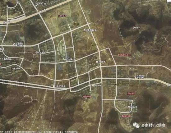 现实中,汉峪片区早已经高楼林立,几乎无地可用了。看谷歌地图:
