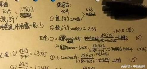 上图为网友计算某品牌沐浴露的活动价格