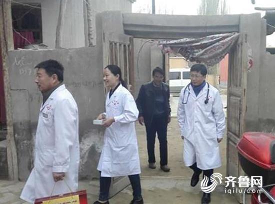 (针对有些行动不便的患者,定期送医到家)