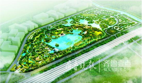 白泉湿地鸟瞰效果图。 (资料图)