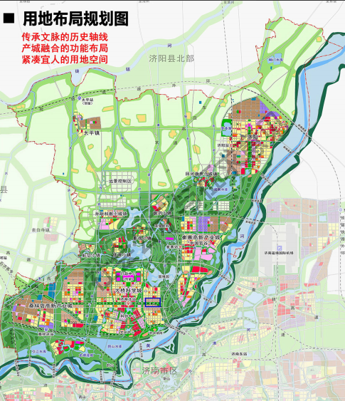 新旧动能转换先行区地理信息产业园区位图