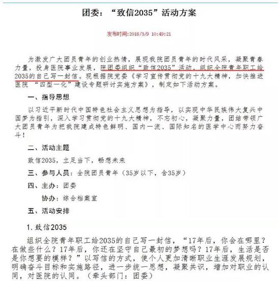 “致信2035”活动号召全院青年职工给2035的自己写一封信，共收到书信1199封。