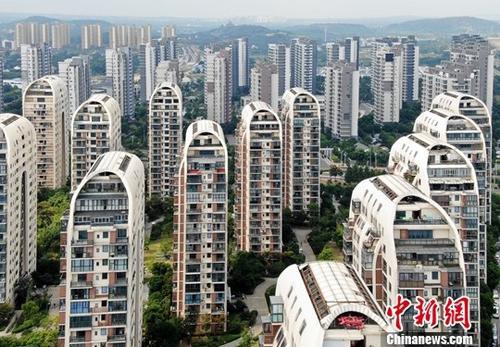 資料圖:航拍一處樓盤。中新社記者 泱波 攝