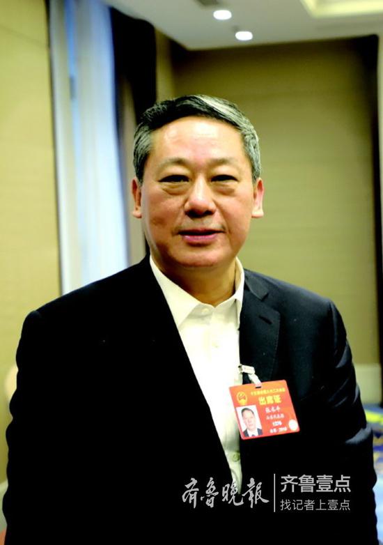 全国人大代表、烟台市委书记 张术平 (齐鲁晚报·齐鲁壹点特派记者 高寒 摄)