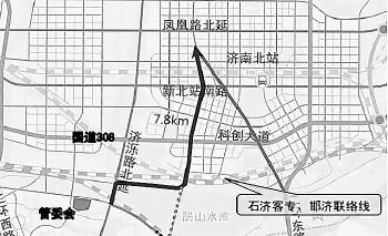 先行区大桥街道101省道改扩建项目示意图。