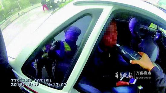 一名酒司機被逮。高新交警供圖
