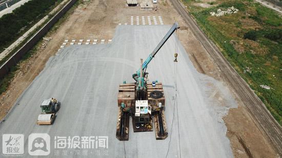 济莱高铁项目施工现场