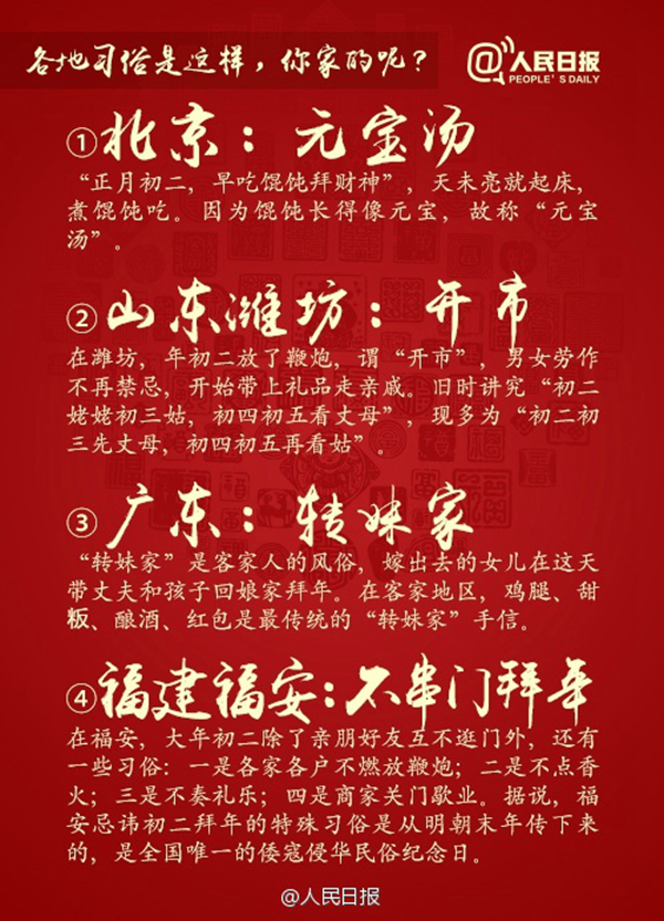 山东各地都有什么习俗?