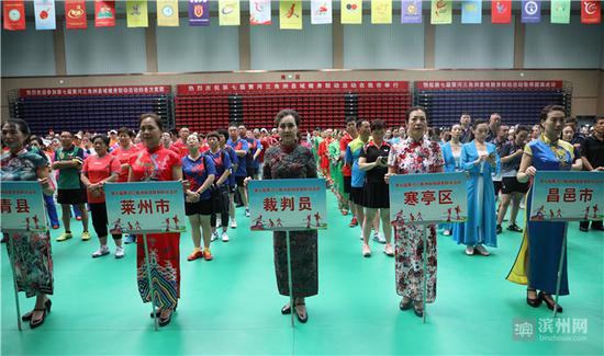 来自6地市19县区的代表队在滨州集会