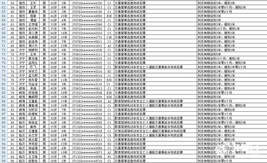 2019年第二批全省终生禁驾典型案例