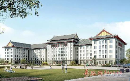 哈工程青岛校区科研楼单体设计(立面效果图)