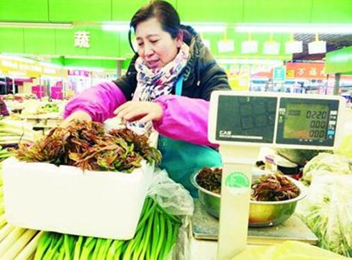 市场野菜“露头”