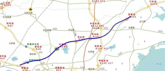 S24威青高速青岛路段↑