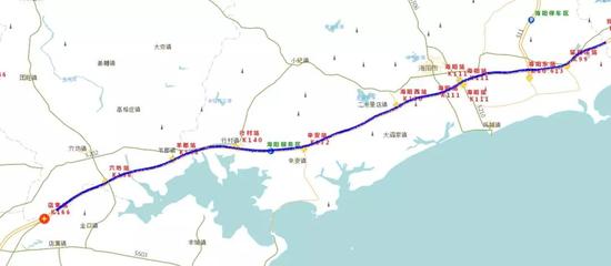 S24威青高速烟台路段↑