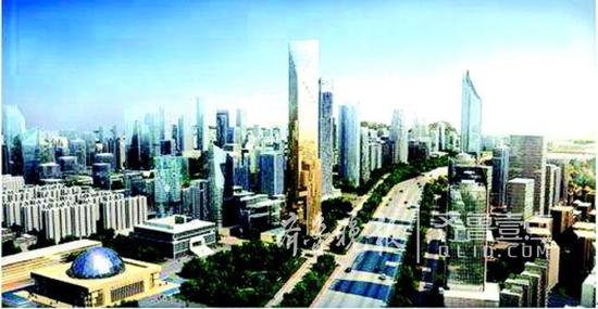 济南要大发展,离不开实干又有实绩的干部。图为济南CBD效果图。