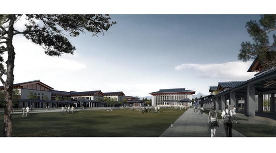▲ 文理学院建筑组群(人文社会科学教学科研区与现代科技与工程研发区)