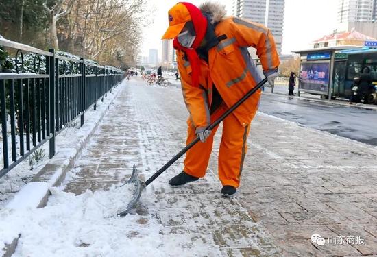 济南的雪达中雪量级