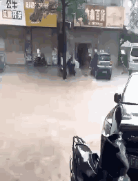 雖然暴雨襲城,