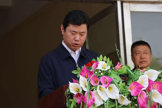 菏澤高新區(qū)黨工委委員盧勇致辭