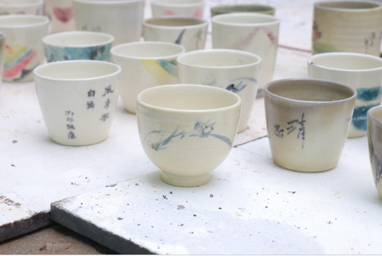 ▲陶艺作品烧制成品
