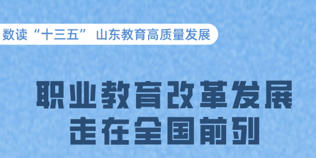 数读山东教育高质量发展——职业教育篇